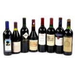 Eight bottles of red wine to include one bottle of Chateau Gruaud Larose Saint Julien 1982
