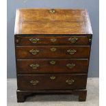 19th Century mahogany bureau .