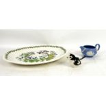 Mixed decorative china, including Crown Staffordshire Hunting Scenes, Poole pottery modern part