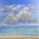 Sandra Francis (British). 'Cloud Colours', acrylic on canvas, signed S.F. lower left. 2019. 76cm x