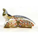 A Royal Crown Derby Porcelain & Co. Ltd. The 250 Collection Lady Amhurst Pheasant paperweight,