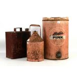Aladdin Pink Paraffin tin, Shell petrol and various other similar tins (6 in lot).