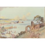 L. Mortimer, 20th century, coastal landscape, signature is indistinct, 32cm x 23cm .