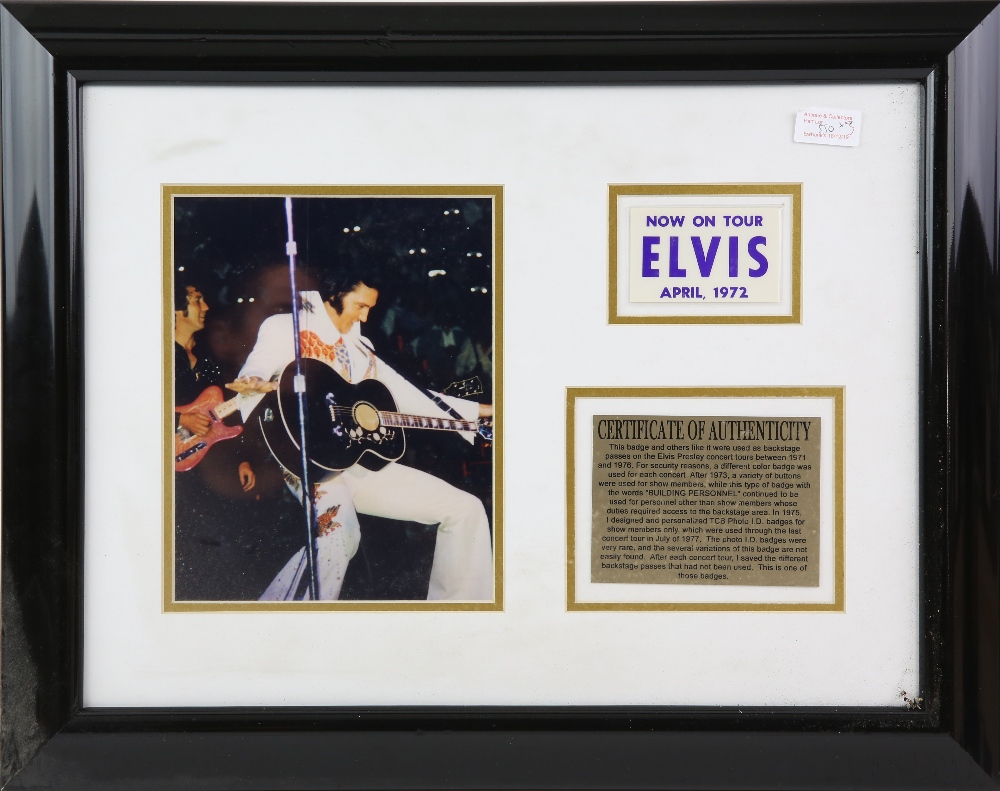 A limited edition gold disk, 3/500, for Hard Days Night by the Beatles with a CD, and a framed Elvis - Image 2 of 6