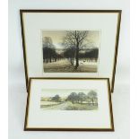 AMENDED DESCRIPTION Kathleen Caddick, four limited edition etchings, signed in pencil