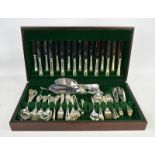 Grantleigh silver plated canteen for eight.