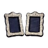 Pair of silver Mappin and Webb photo frames, Sheffield 1985.