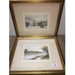 PAIR PRINTS CORBRIDGE AND TYNE BRIDGE INDISTINCT SIGNATURE