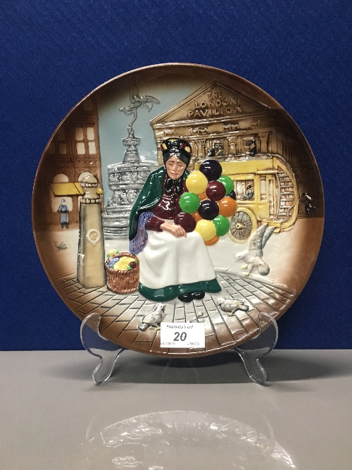 ROYAL DOULTON THE OLD BALLOON SELLER PLATE