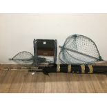 LARGE LOT OF FISH EQUIPMENT