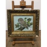 C McCULLAGH OIL PAINTING OF OWL