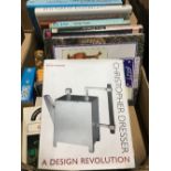 BOX OF DESIGN REFERENCE BOOKS ART AND PORCELAIN