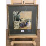 W J HIPWELL WATER COLOUR OF MIDDLE EASTERN WEAVERS