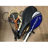 9X TENNIS RACQUETS PRESS ETC