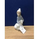 LLADRO 4676 SHEPHERD WITH LAMB IN ORIGINAL BOX