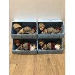 4X PORCELAIN BOXED DOLLS