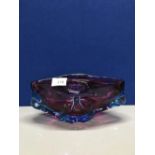 BLUE AND PURPLE DOUBLE SOMERSO CENTRE BOWL