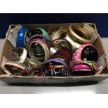 BOX OF BANGLES AND BRACELETS