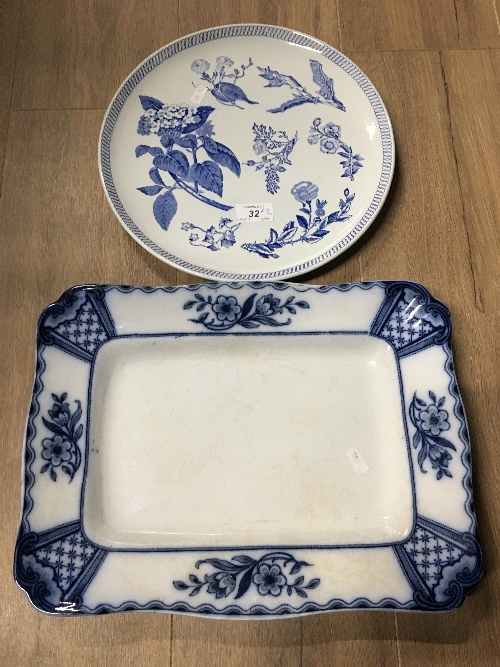 ANTIQUE WEDGWOOD PLATE & PLATTER