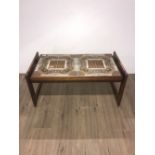 TILE TOP RETRO COFFEE TABLE