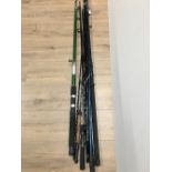 A BUNDLE OF FISHING RODS