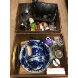 2 BOXES OF ASSORTED WARE INCLUDING VICTORIAN WARE