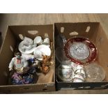 2 BOXES OF ASSORTED WARE INCLUDING ROYAL STAFFORD