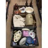 3 BOXES OF ASSORTED WARE INCLUDING COPELAND