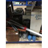 A LARGE LOT OF TOOLS INCLUDING CLAMPS