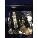 GOOD BOX OF ASSORTED WATCHES