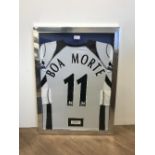 MOUNTED AND PLAYWORN BOA MORTE SHIRT MIDDLESBROUGH FC PREMIER LEAGUE 2006 TO 2007