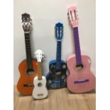 4 KIDS ACOUSTIC GUITARS