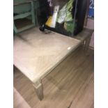 BLEACHED OAK LOW COFFEE TABLE