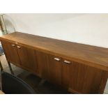 IMPRESSIVE MODERN RETRO SIDEBOARD ON CHROME LEGS 2.