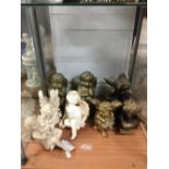 8 ANGEL FIGURINES