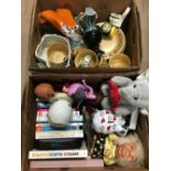 2 BOXES OF ASSORTED WARE INCLUDING DENDAN WARE