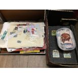 SUBSTANTIAL AMOUNT BOX AND CASE OF STAMPS