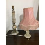 2X VINTAGE ONYX LAMPS