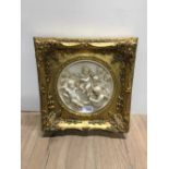 ORNATE ANGEL RELIEF RESIN PLAQUE