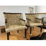 PAIR OF GOOD RATTAN CHAIRS