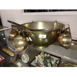 MIDDLE EASTERN BRASS / COPPER BOWLS AND CUPS