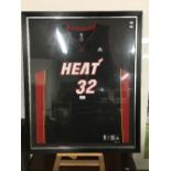 MOUNTED MIAMI HEAT 32 NBA SHIRT