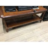 MAHOGANY COFFEE TABLE 122CM