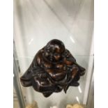 BUDDAH FIGURE WITH EROTIC SCENE ON BASE