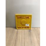 CAST METAL SHELL OIL SIGN