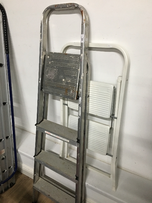 A SET OF METAL LADDERS