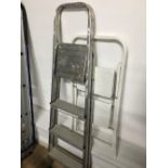 A SET OF METAL LADDERS