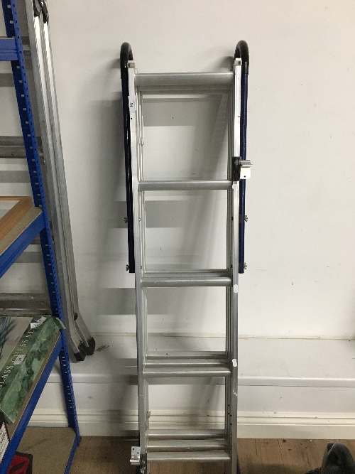 A SET OF METAL LADDERS