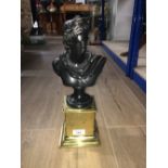 CLASSICAL STYLE BUST ON BRASS STAND