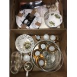 2 BOXES OF ASSORTED WARE INCLUDING CHELSON CHINA